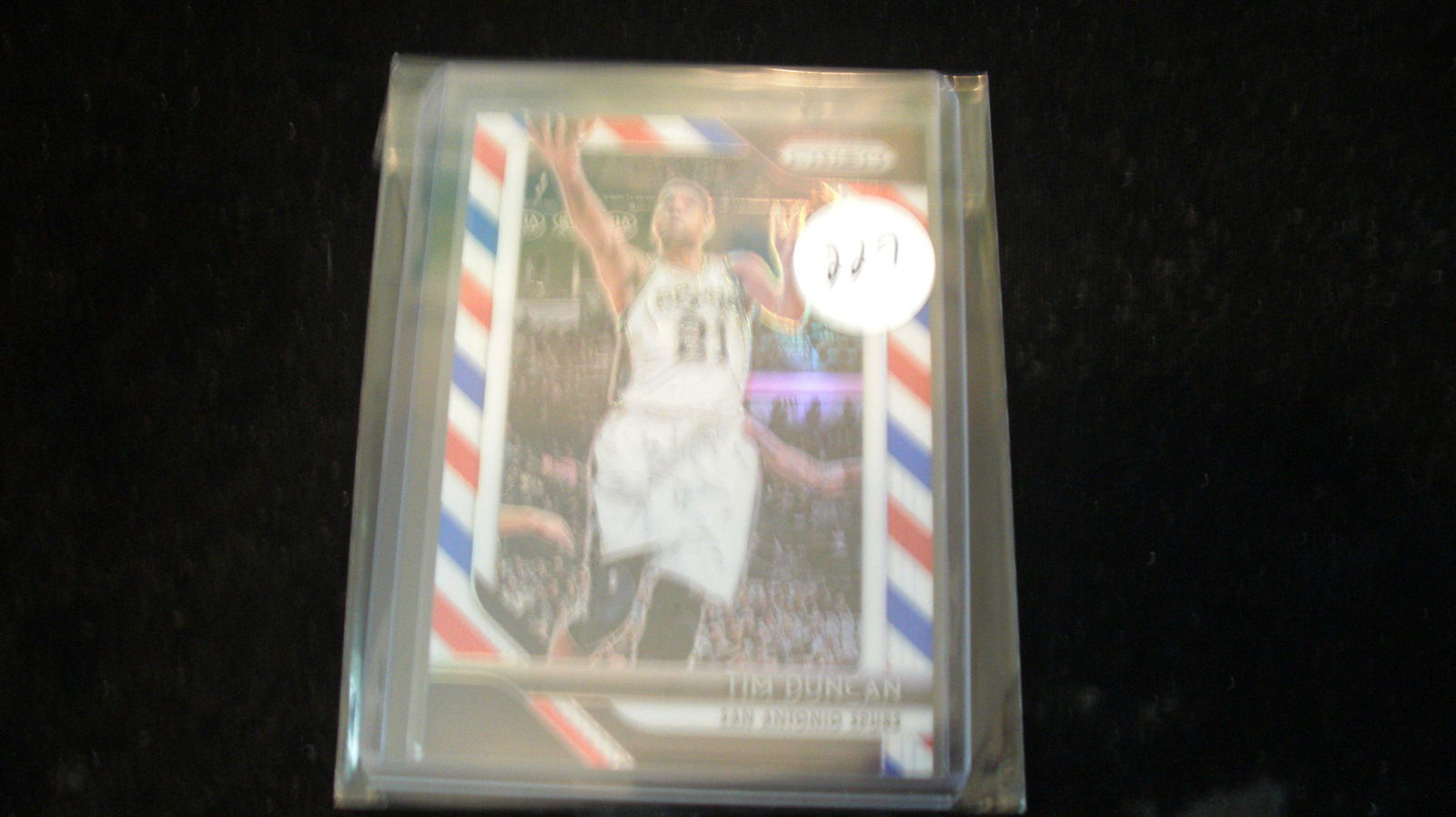 tim duncan prizm candy cane: in top loader