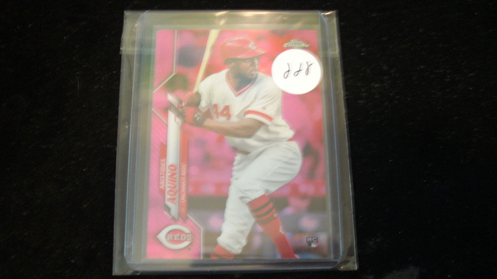 aristides aquino pink topps chrome (1 of 1)