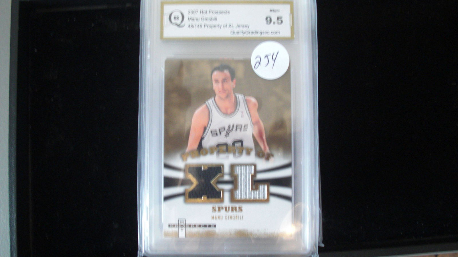 gs graded 2007 manu ginobili jersey mint 9.5 #048/149 (1 of 1)