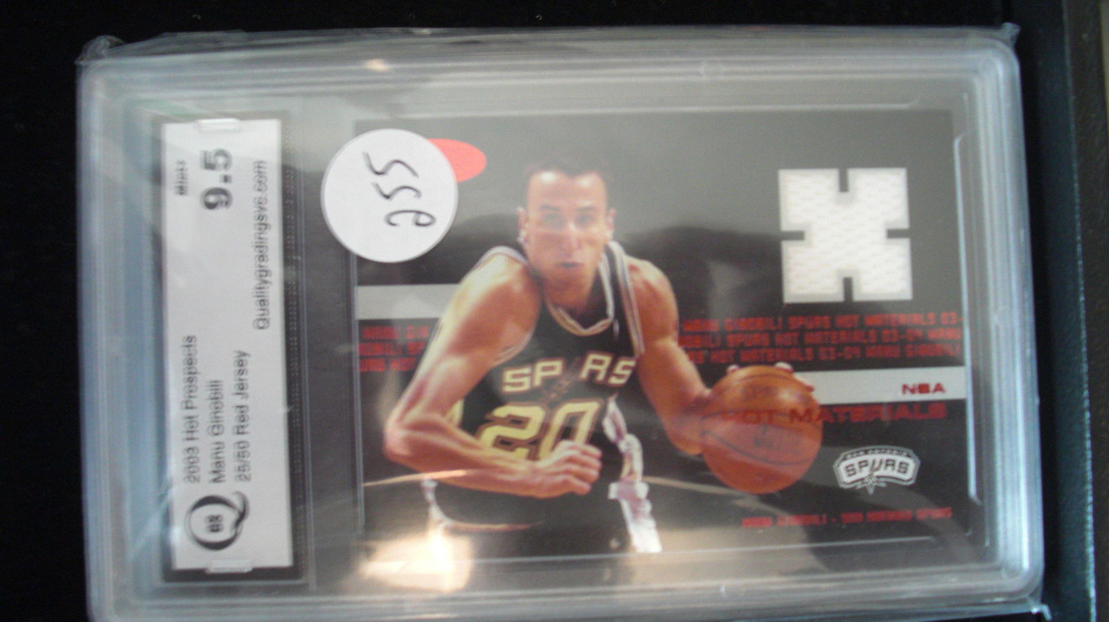 gs graded 2003 manu ginobili mint 9.5 #25/50 (1 of 1)