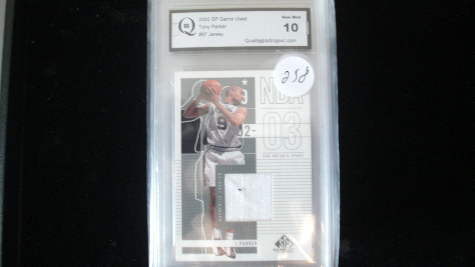 gs graded 2002 tony parker jersey mint 10 (1 of 1)