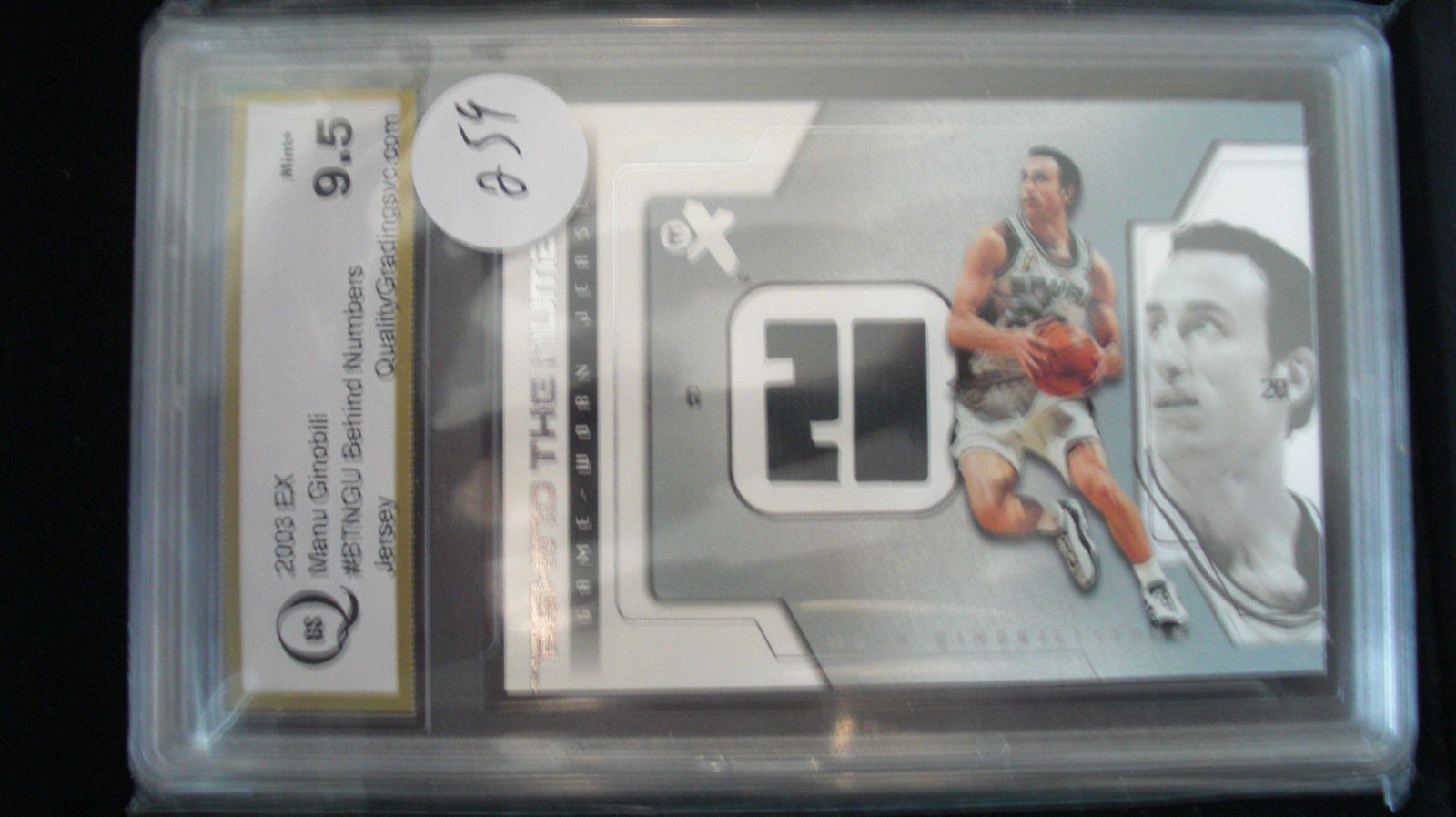 gs graded 2003 manu ginobili mint 9.5 jersey (1 of 1)
