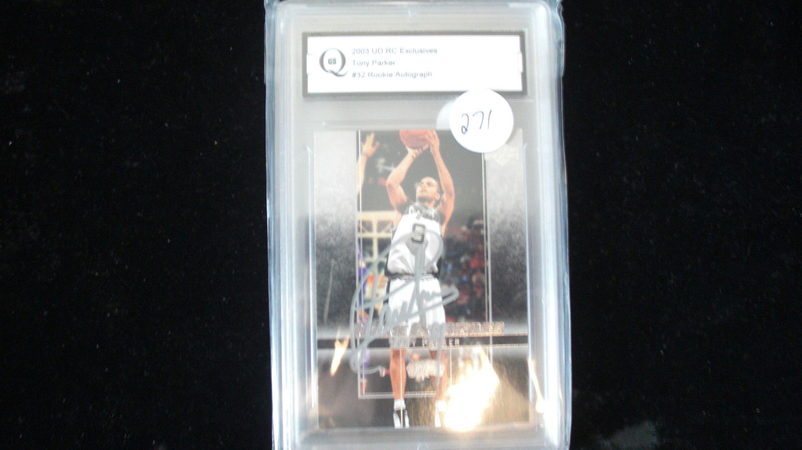 gs graded 2003 tony parker rookie autograph (1 of 1)