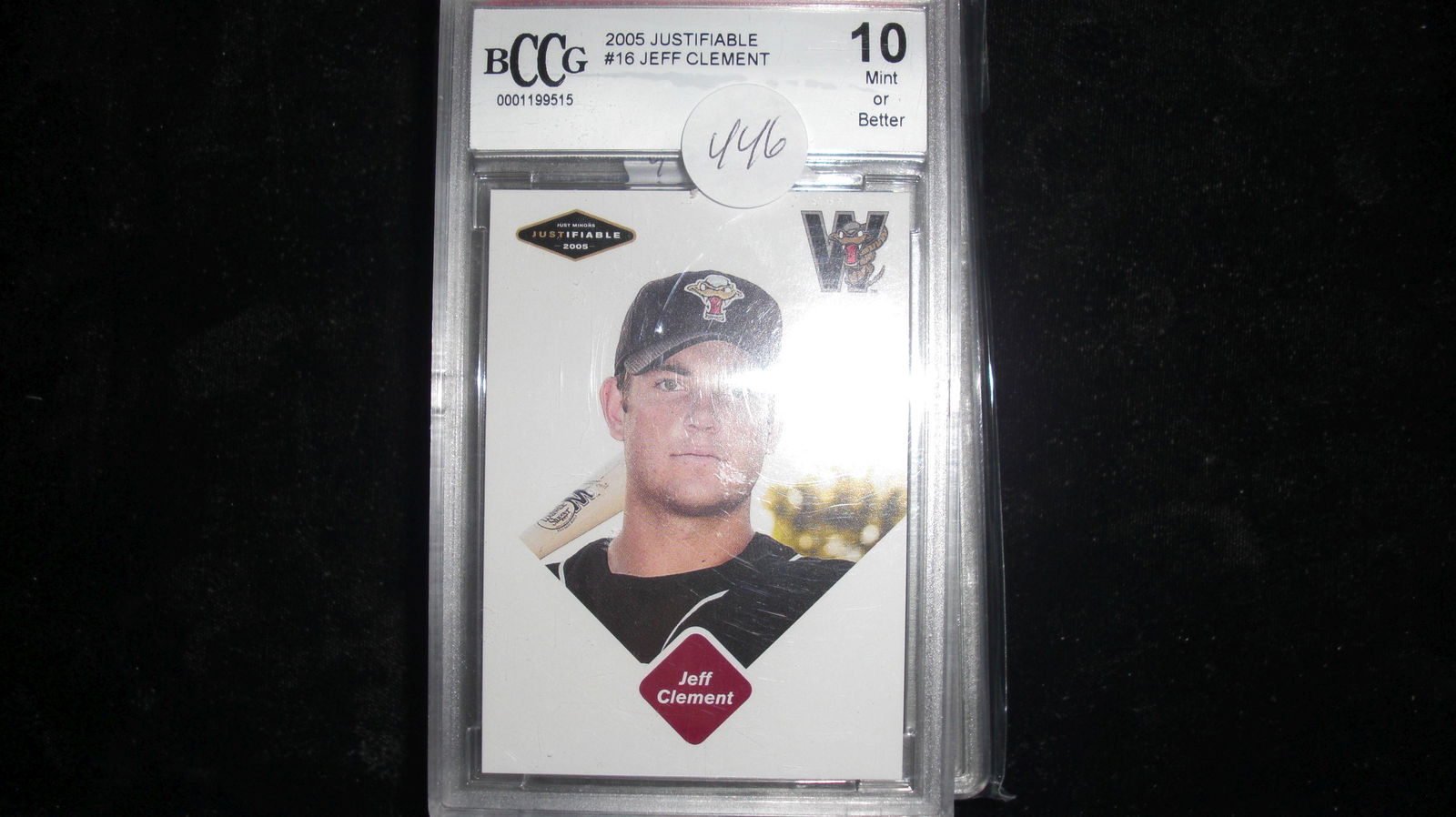 beckett graded 2005 jeff clement mint 10 (1 of 1)