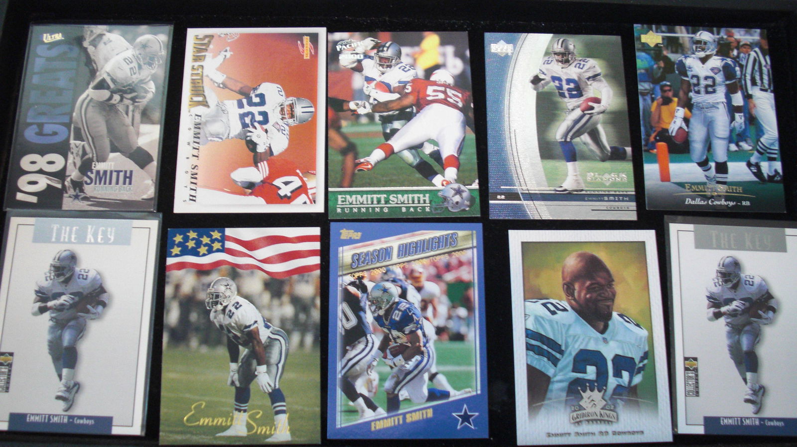 lot of 10 emmitt smith cards (1 of 1)