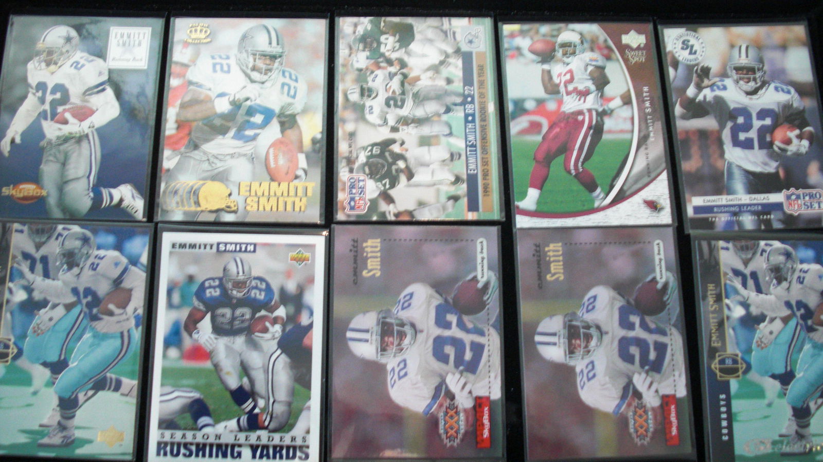 lot of 10 emmitt smith cards (1 of 1)