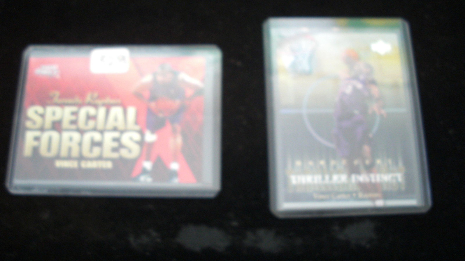 2 Vince Carter Cards: Vince Carter 1 Special Forces, 1 Thriller Instinct