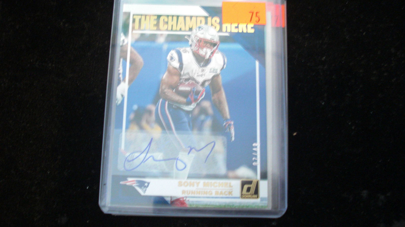 sony michel signature card #07/49 (1 of 1)