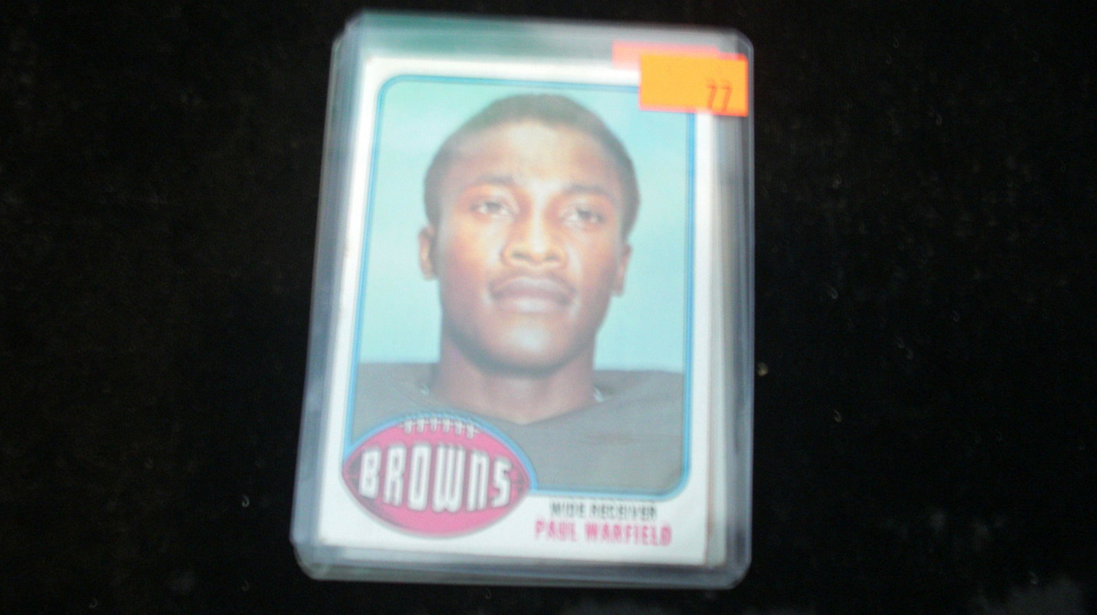 paul warfield browns: in top loader