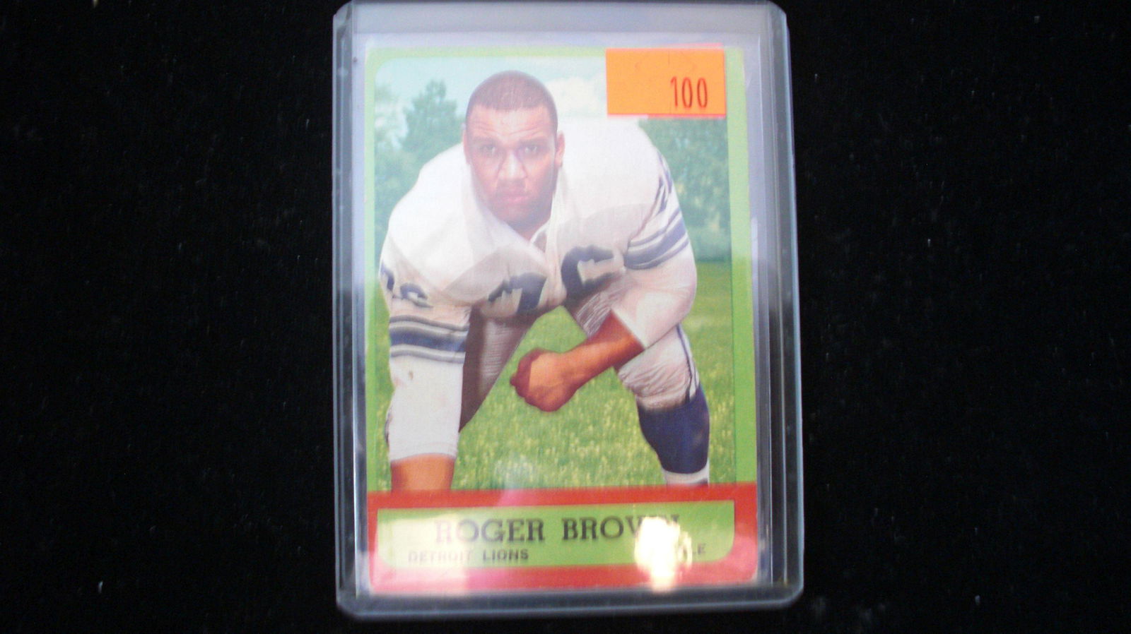 roger brown lions: in top loader