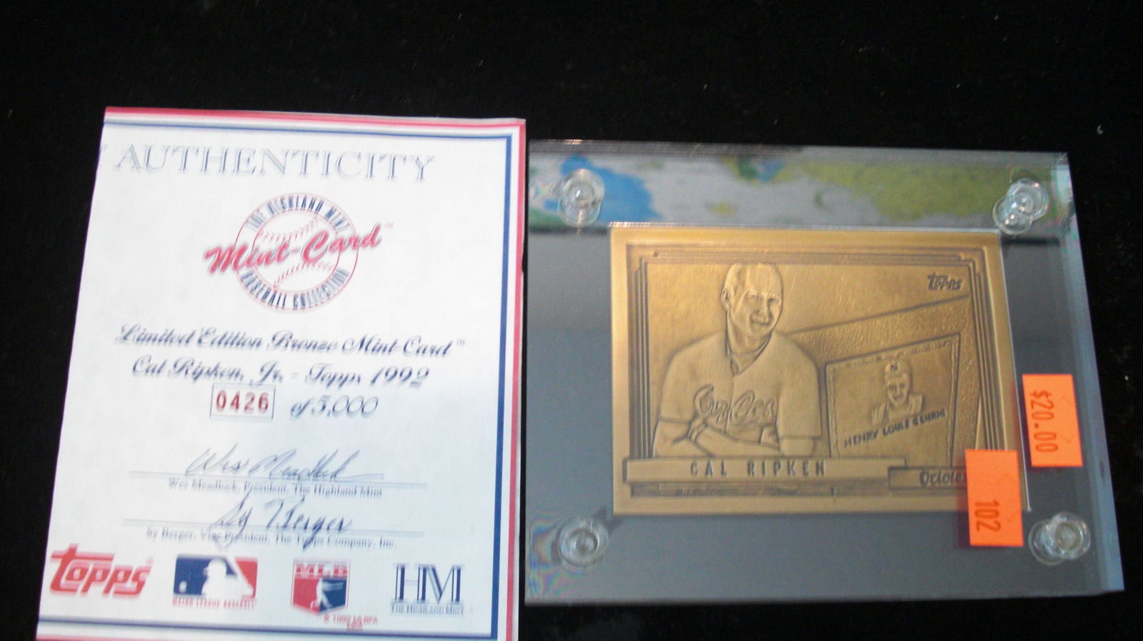 cal ripken jr #426/5000 bronze mint card (1 of 1)