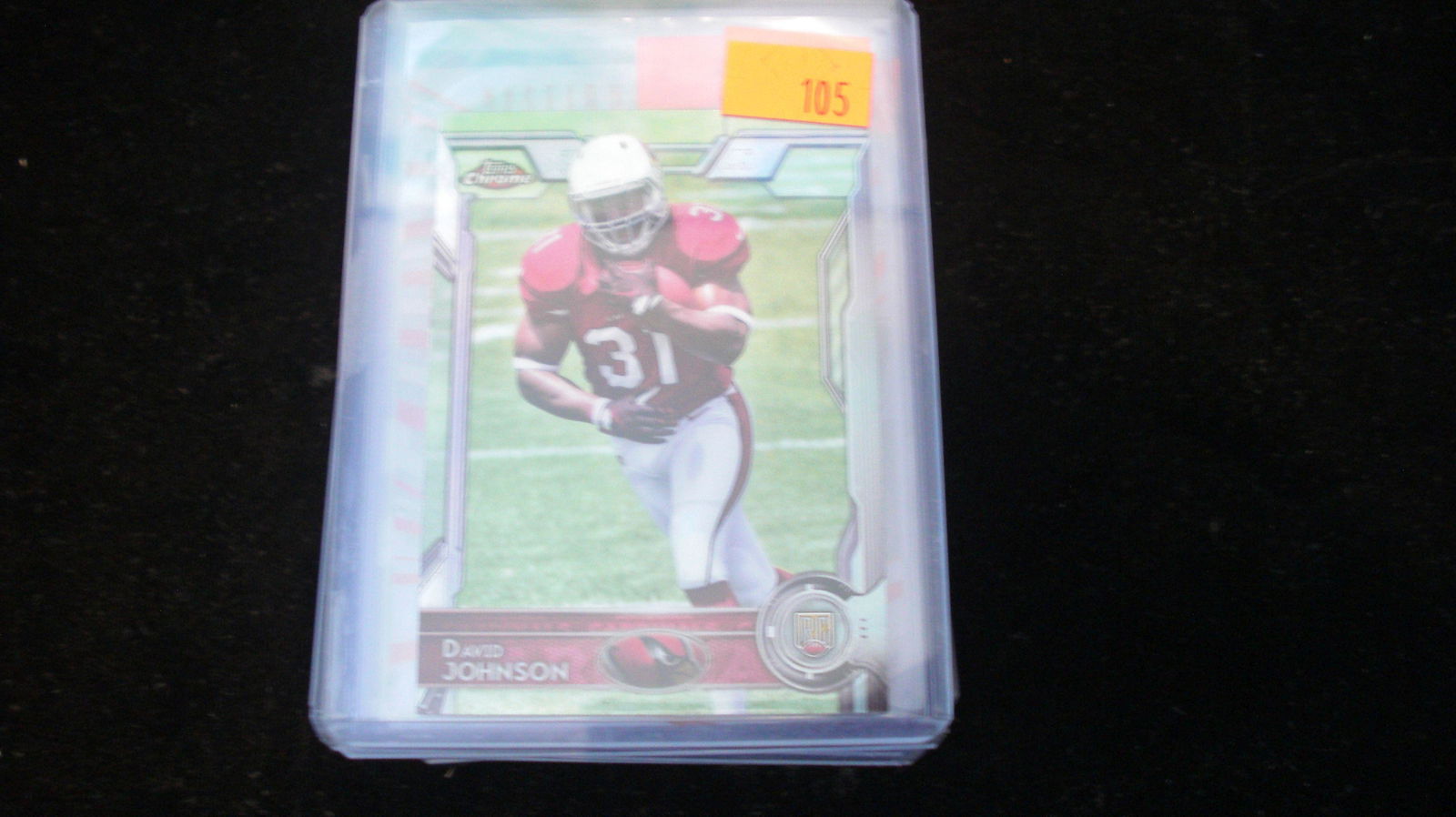 david johnson topps chrome: in top loader