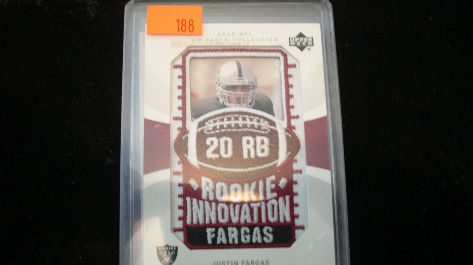 justin fargas rookie patch card (1 of 1)