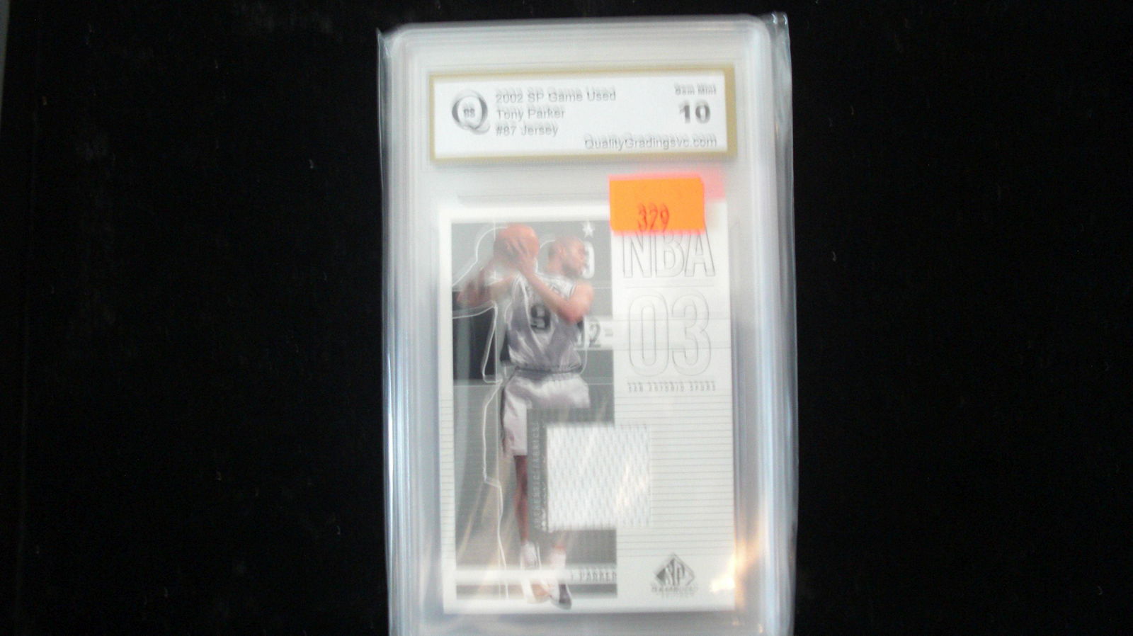 gs graded 2002 tony parker jersey mint 10 (1 of 1)