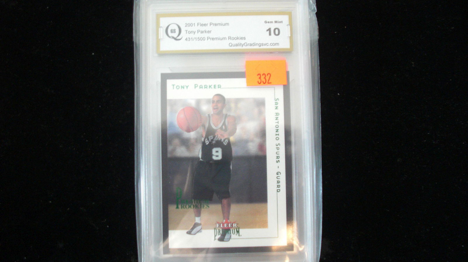 gs graded 2001 tony parker mint 10 #0431/1500 (1 of 1)