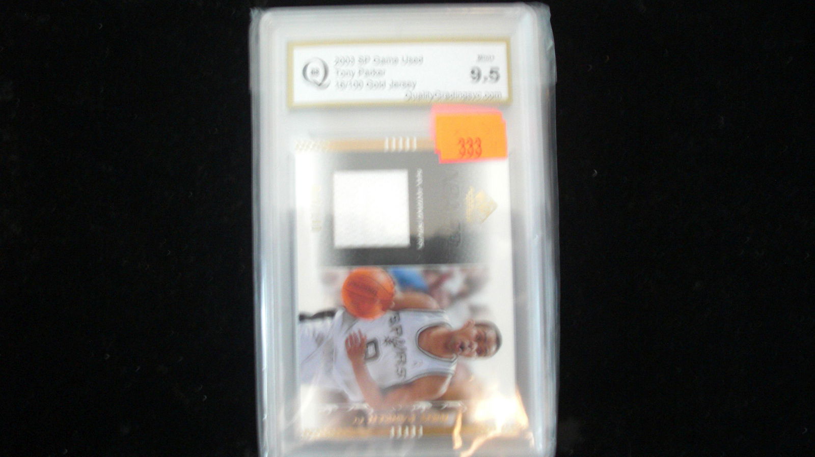 gs graded 2003 tony parker jersey mint 9.5 #016/100 (1 of 1)