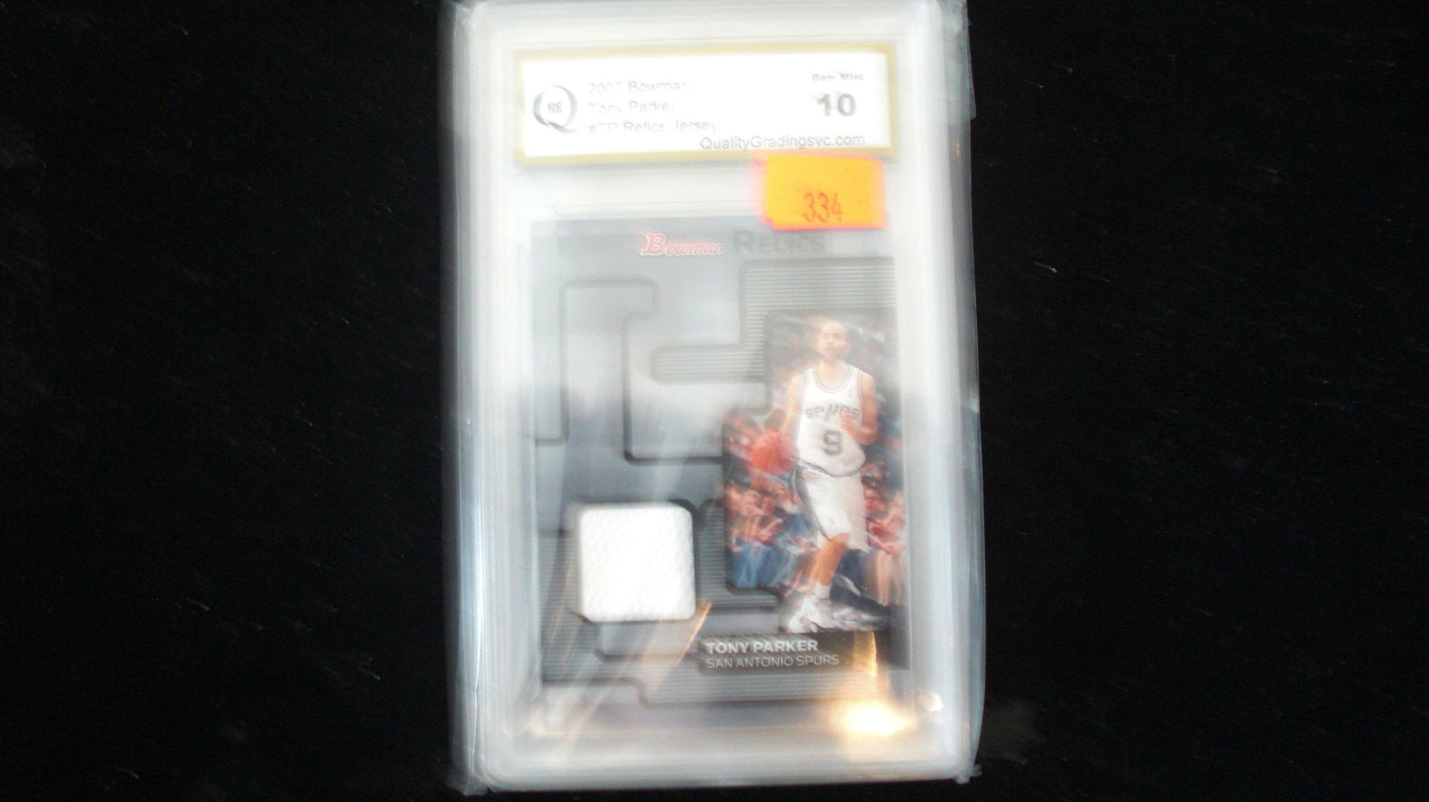 gs graded 2007 tony parker mint 10 jersey (1 of 1)