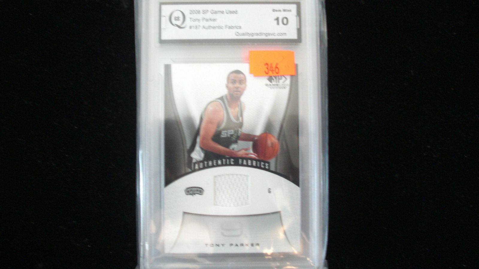 gs graded 2006 tony parker mint 10 jersey (1 of 1)