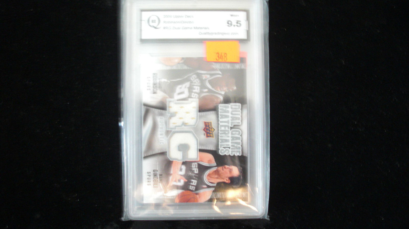 gs graded 2009 nrobinson/ginobili mint 9.5 jersey (1 of 1)