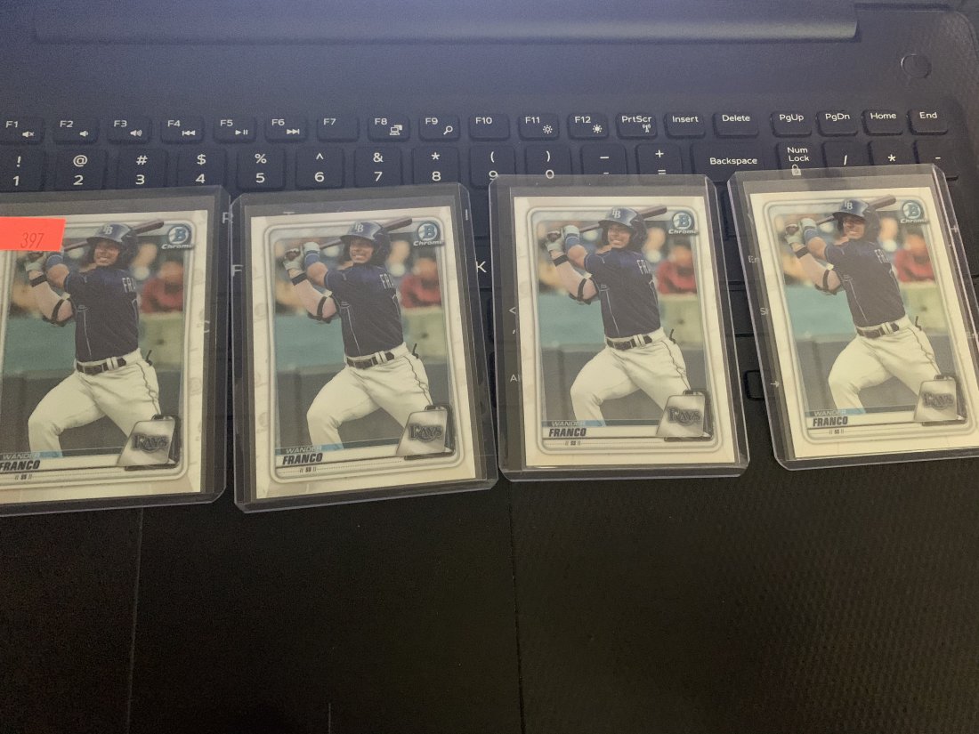 lot of 4 wander franco bowman chrome cards (1 of 1)