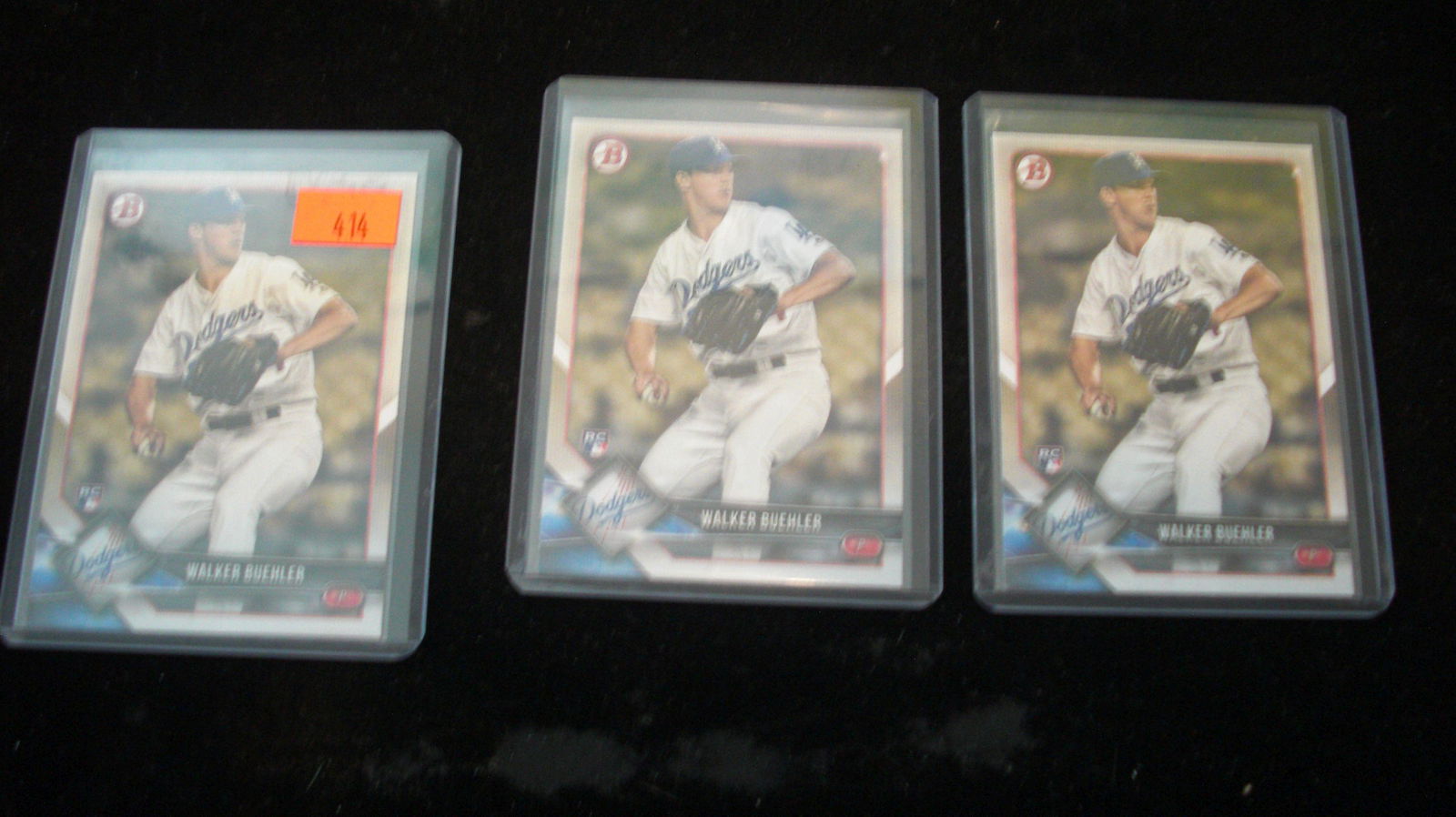 lot of 3 walker bueler rookie dodgers (1 of 1)