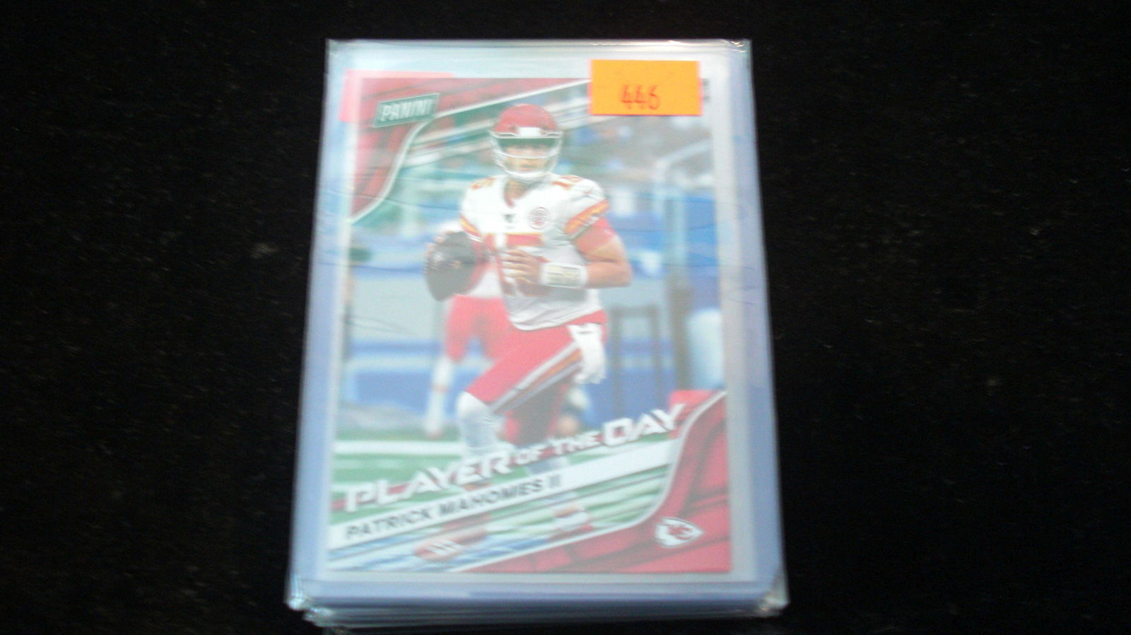 patrick mahomes panini player of the day: in top loader