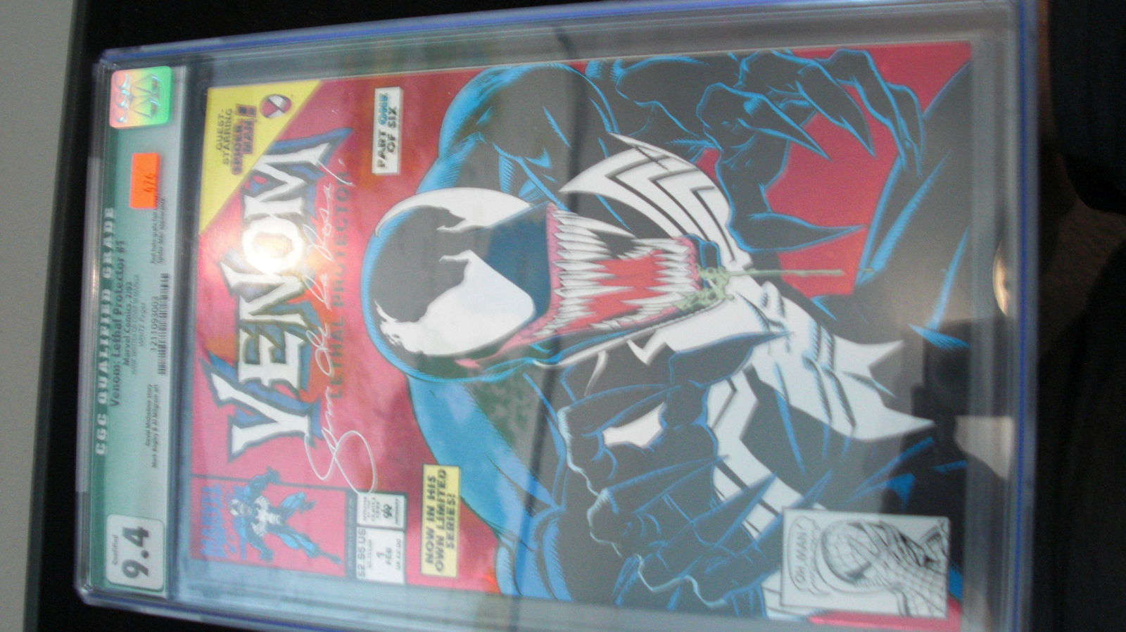 cgc graded venom lethal protector #1 mint 9.4 (1 of 1)