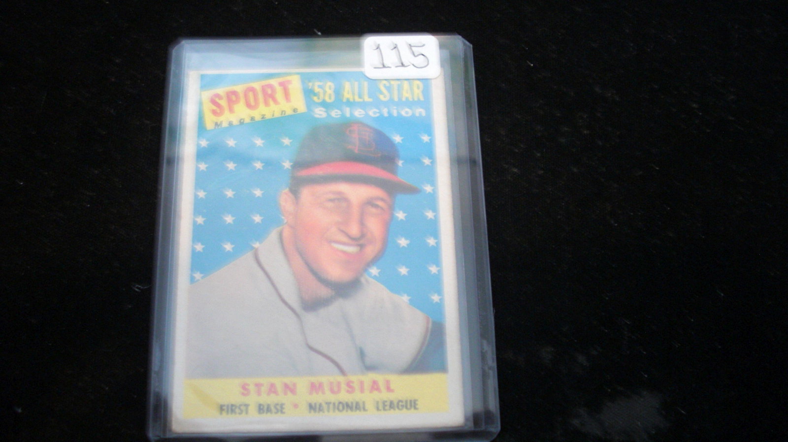 58 All Star Stan Musial: Sport Magazine 58 All Star Selection Stan Musial