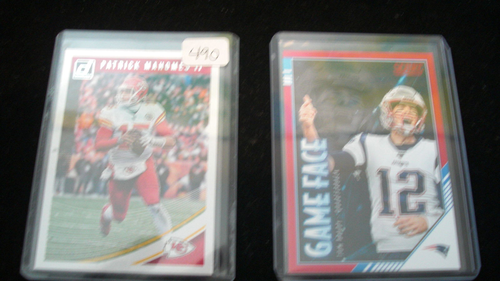 Tom Brady game Face & Patrick Mahomes II (1 of 1)