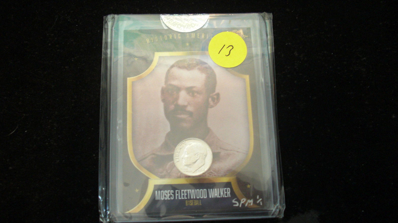the bar 1/1 moses fleetwood walker with 1964 dime (1 of 1)