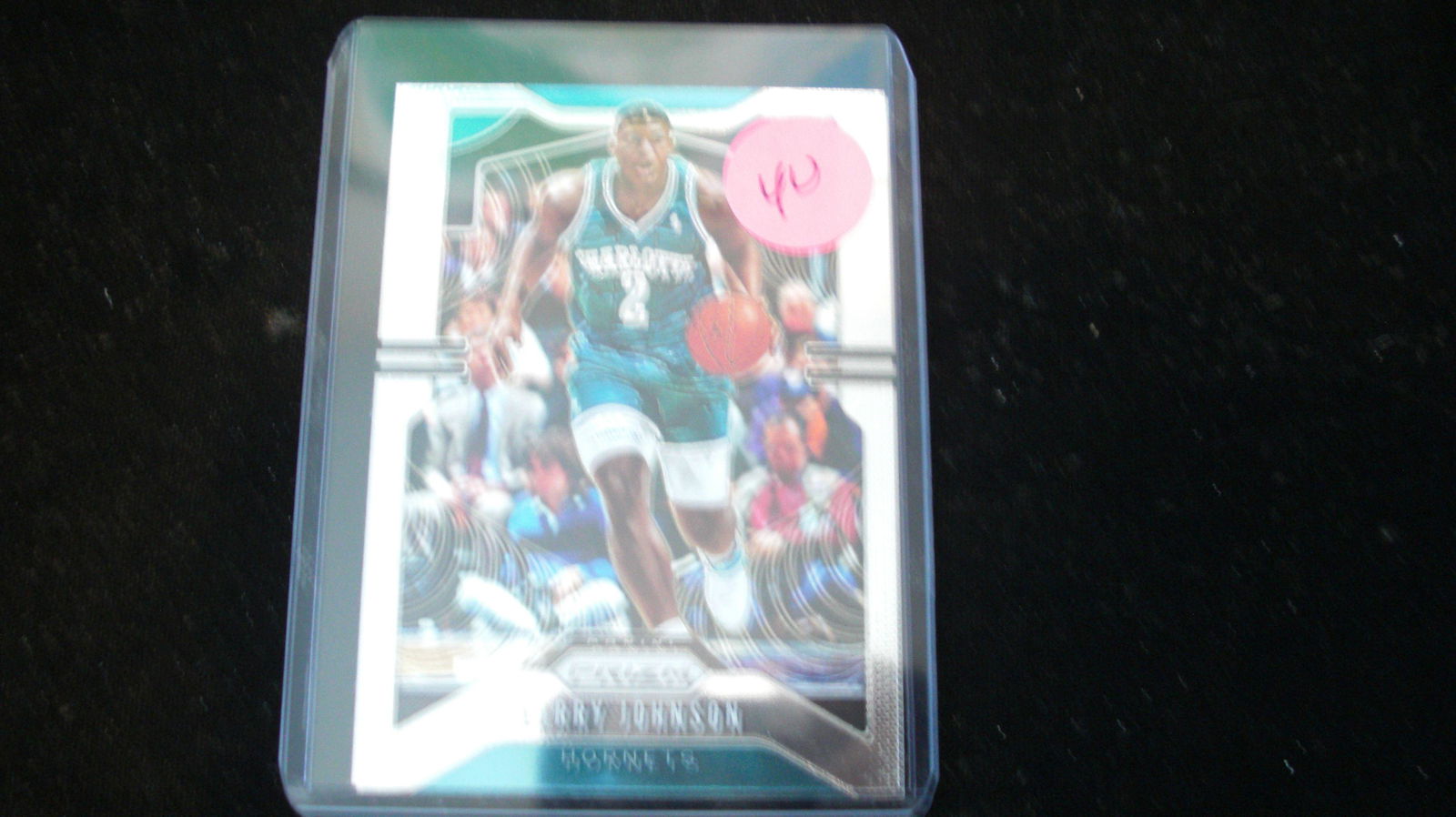 larry johnson prizm: in top loader