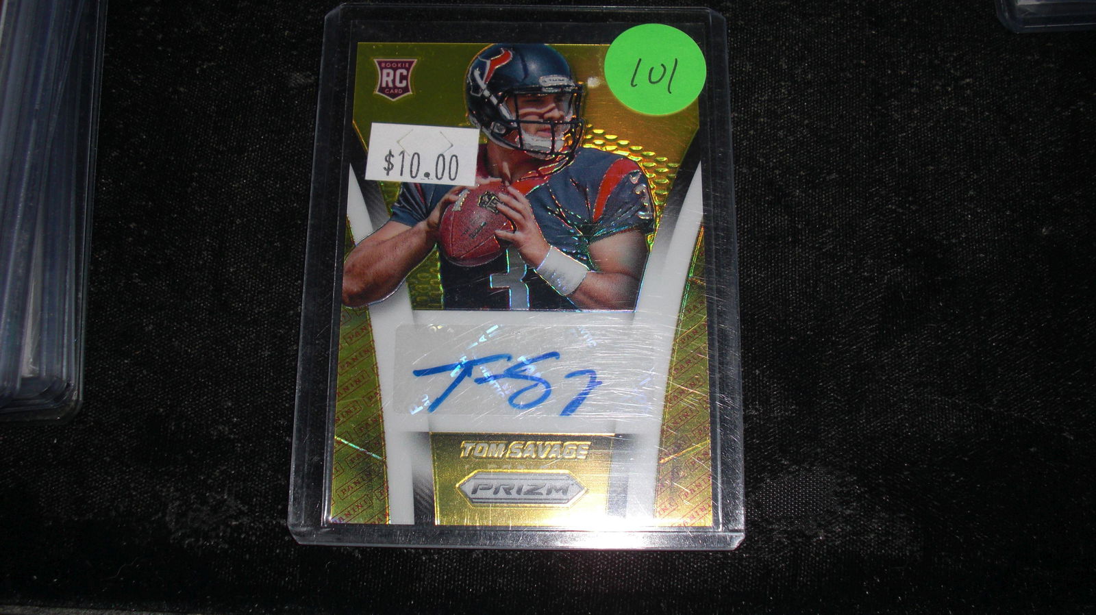 tom savage rookie signature prizm rookie #030/125 (1 of 1)