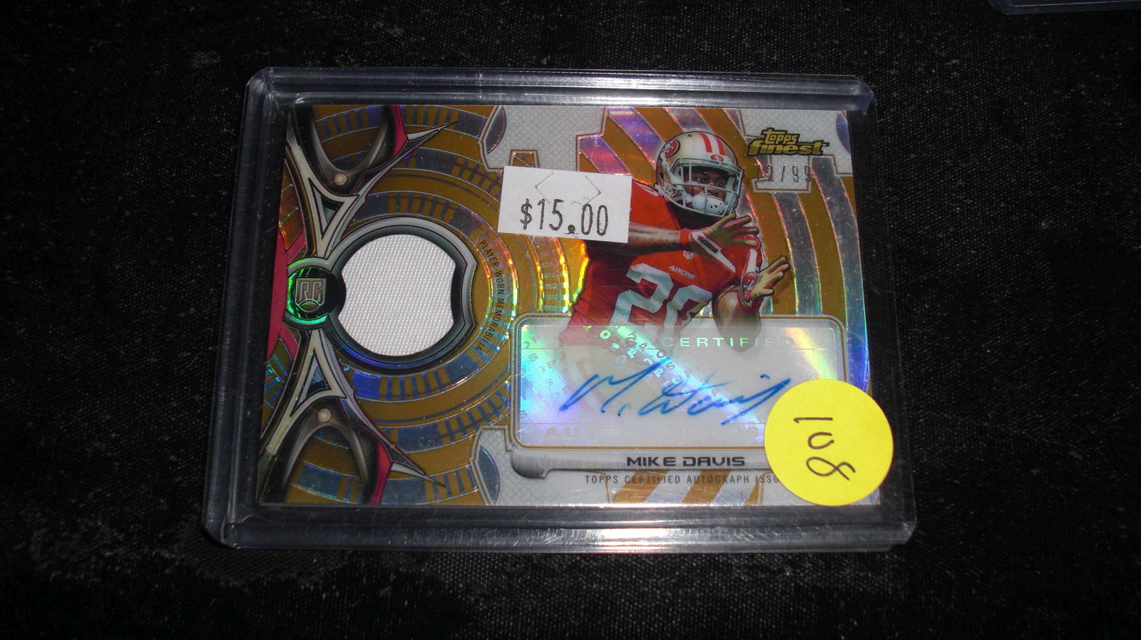 mike davis signature/rookie jersey #72/99 (1 of 1)