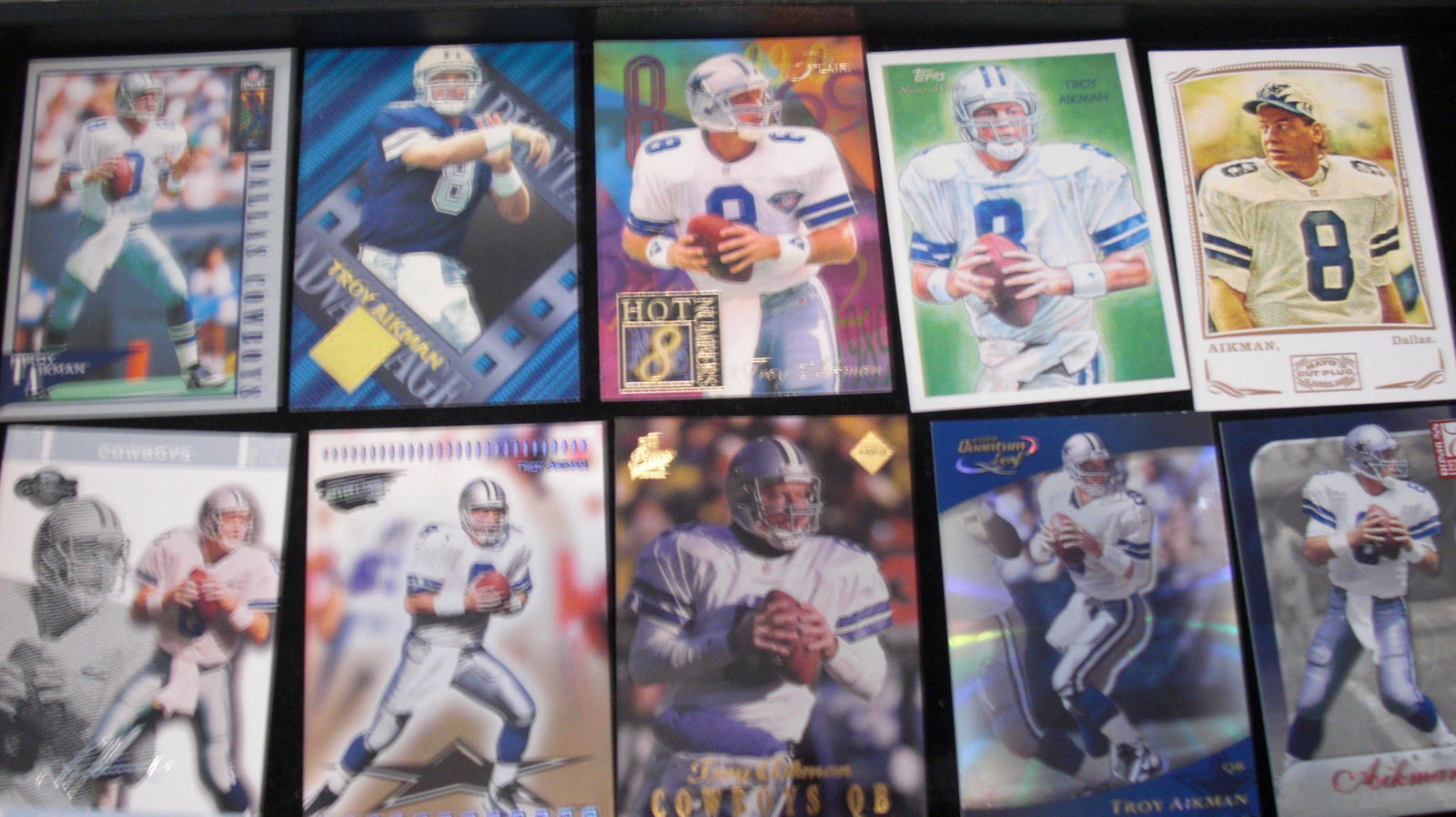 lot of 10 troy aikman cards (1 of 1)