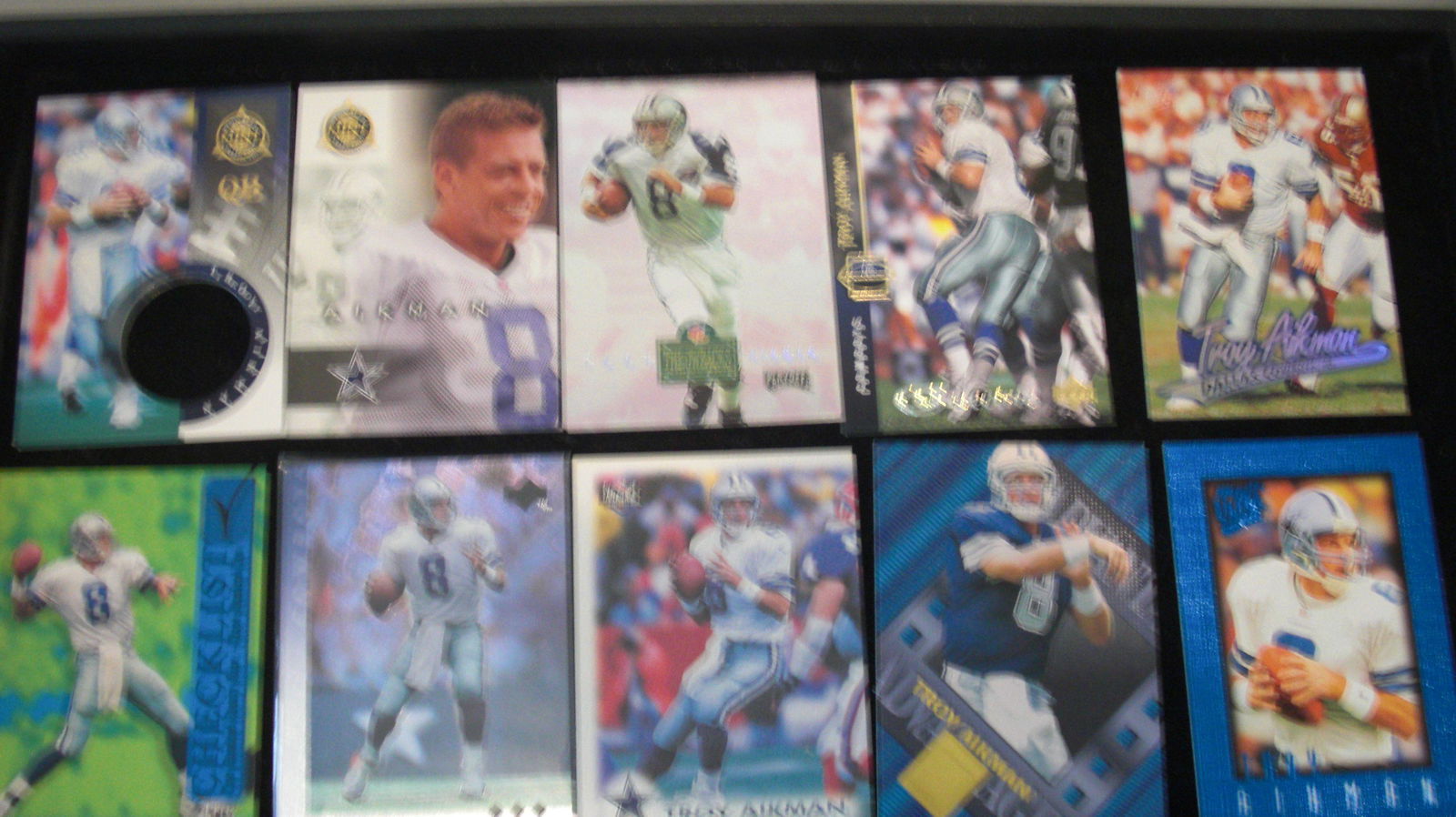 lot of 10 troy aikman cards (1 of 1)