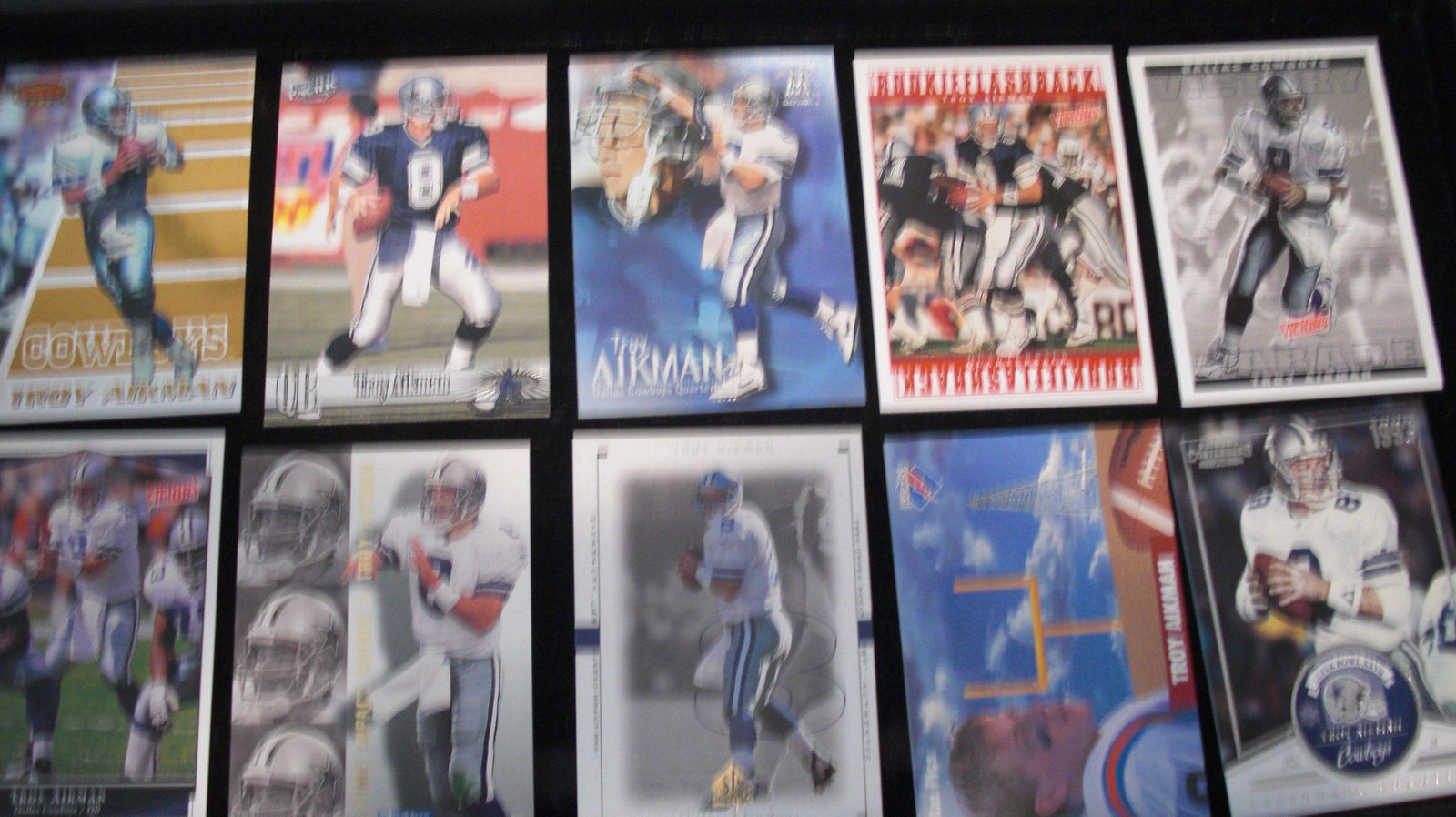 lot of 10 troy aikman cards (1 of 1)