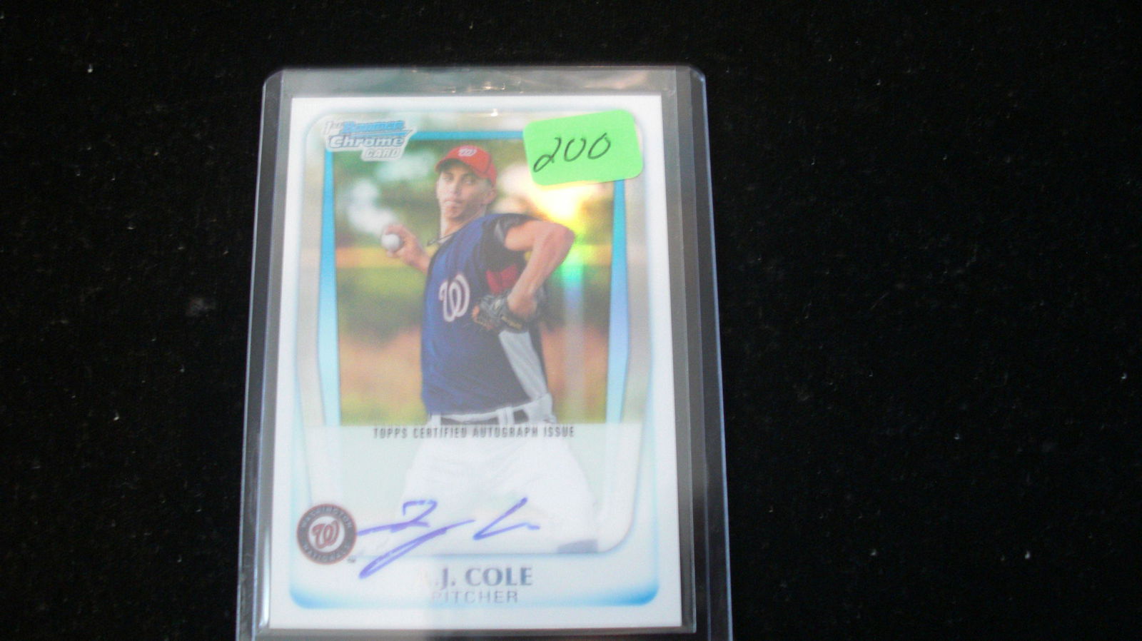 a.j cole signature topps chrome #176/500 (1 of 1)