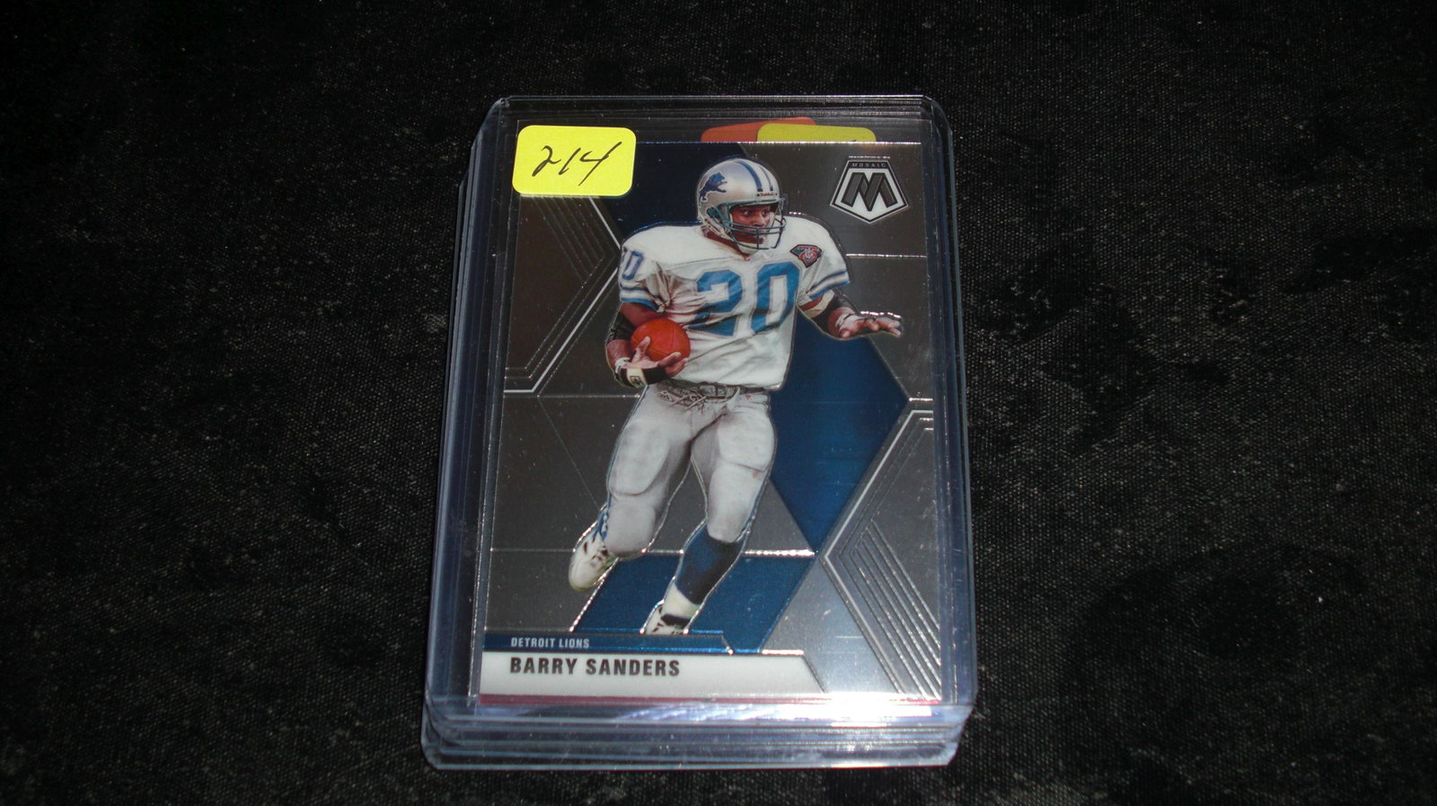barry sanders mosaic: in top loader