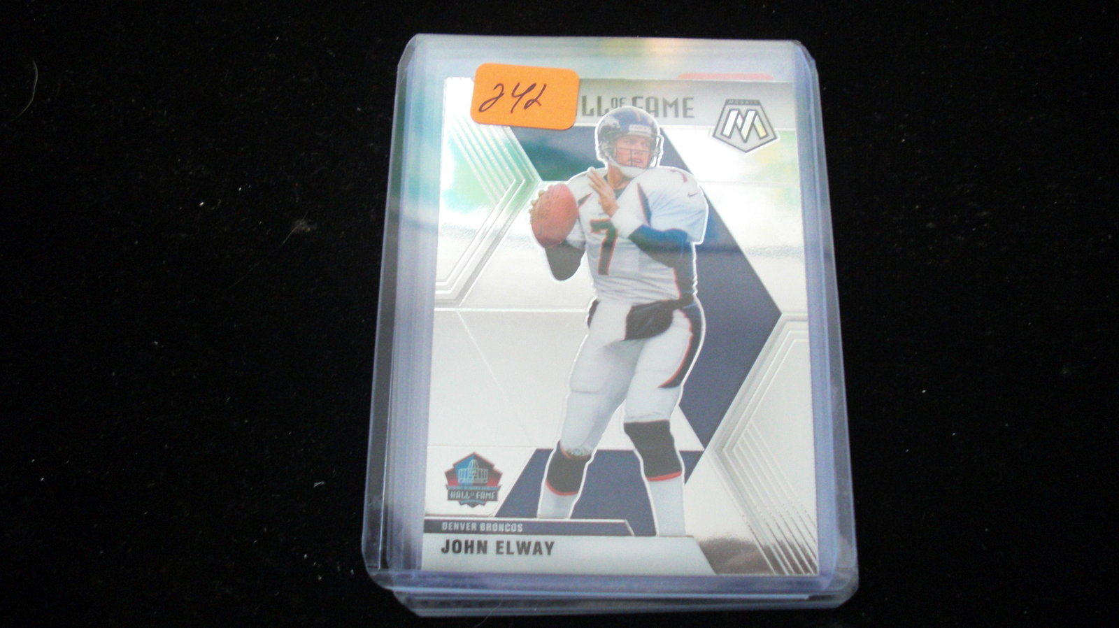 john elway mosaic hall of fame: in top loader