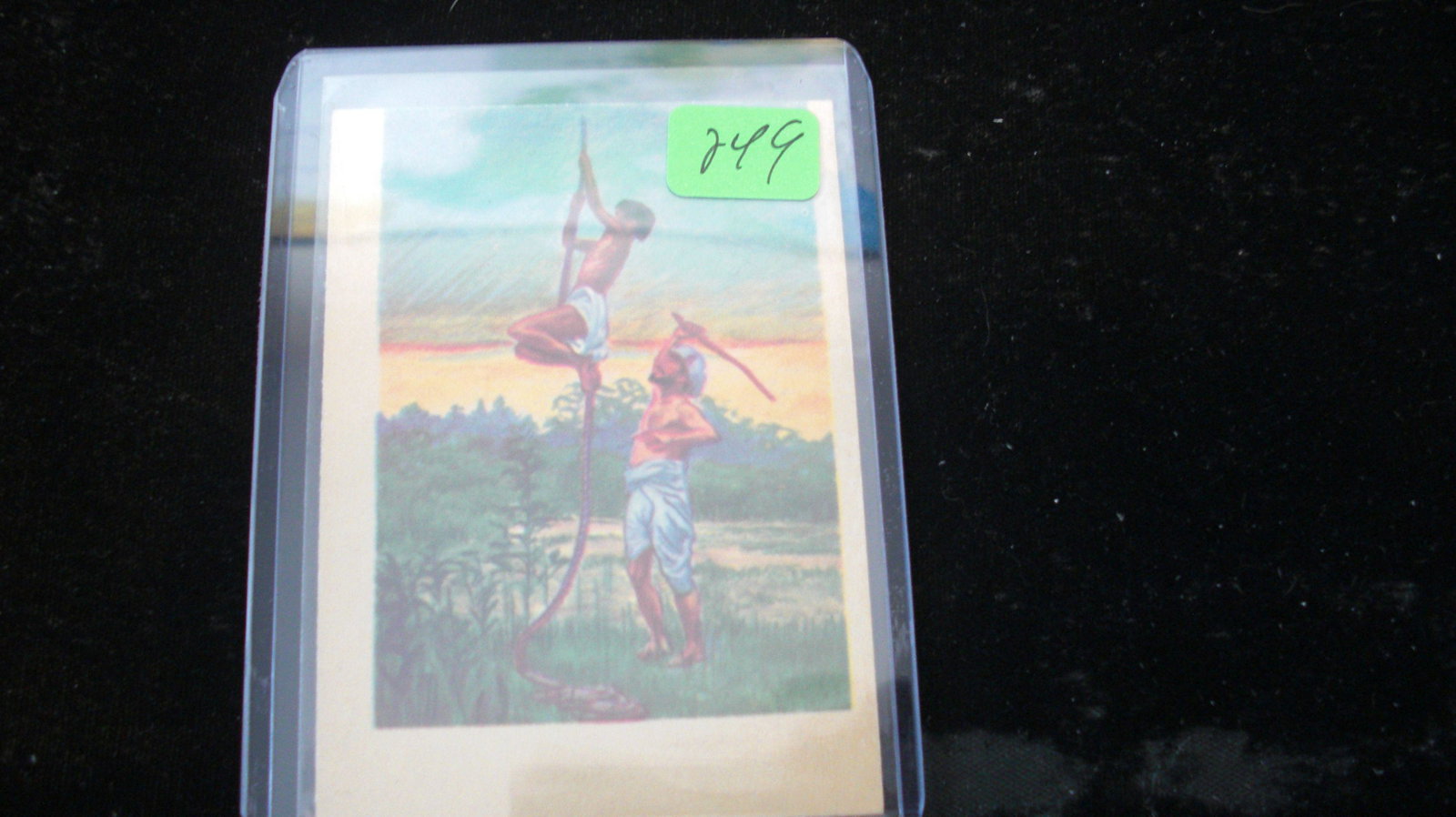 1956 gum product card: in top loader