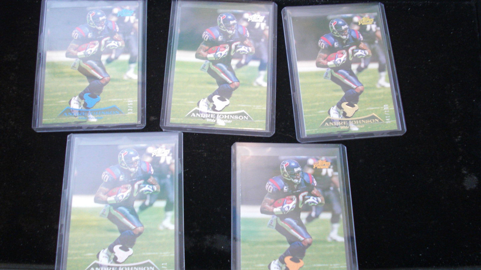 lot of 5 andre johnson parallel lot cards (1 of 1)