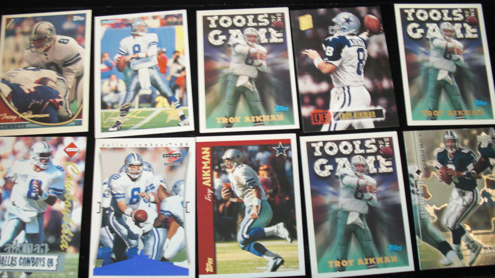 lot of 10 troy aikman cards (1 of 1)