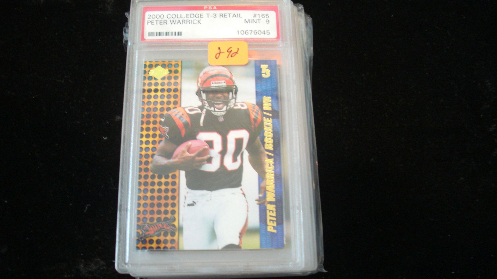 psa graded 2000 peter warrick mint 9 (1 of 1)