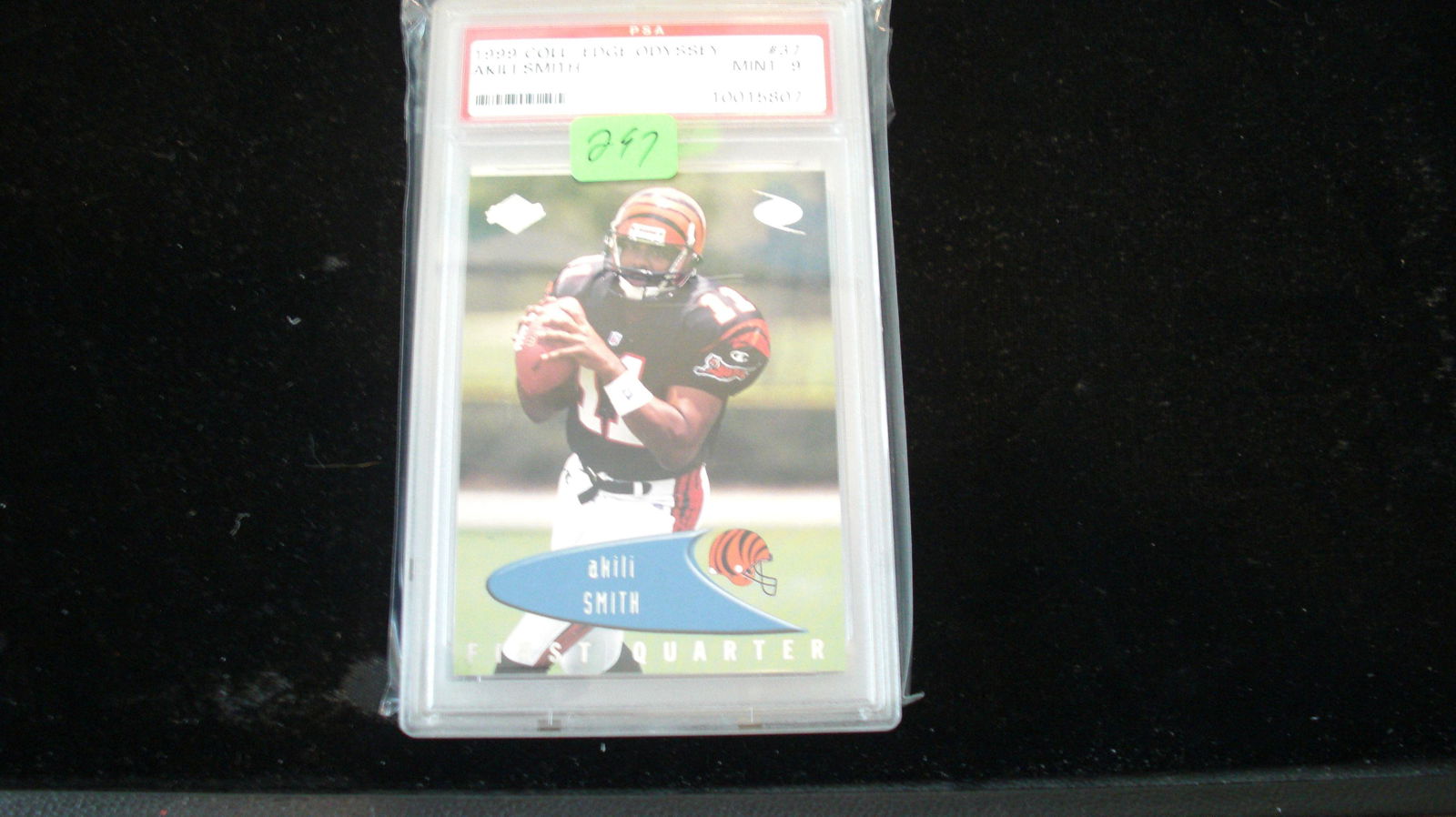 psa graded 1999 akili smith mint 9 (1 of 1)