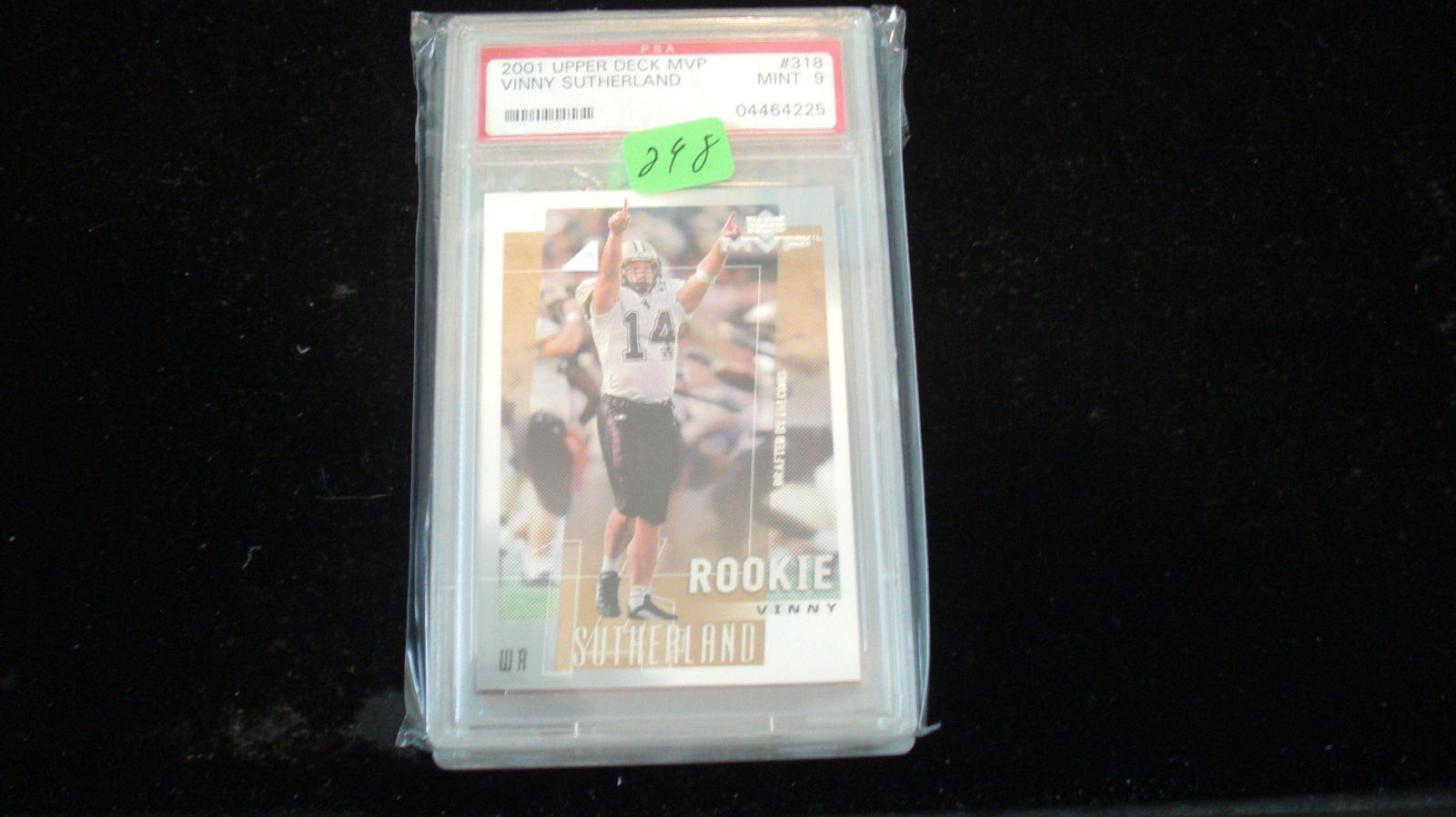 psa graded 2001 vinny sutherland mint 9 (1 of 1)