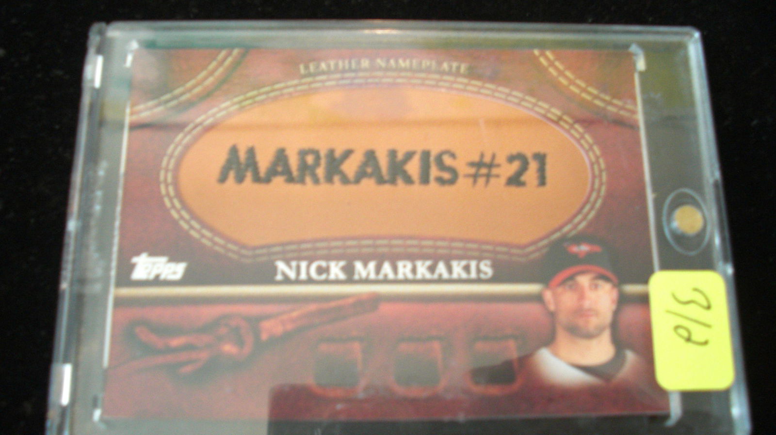 nick markakis leather patch card (1 of 1)