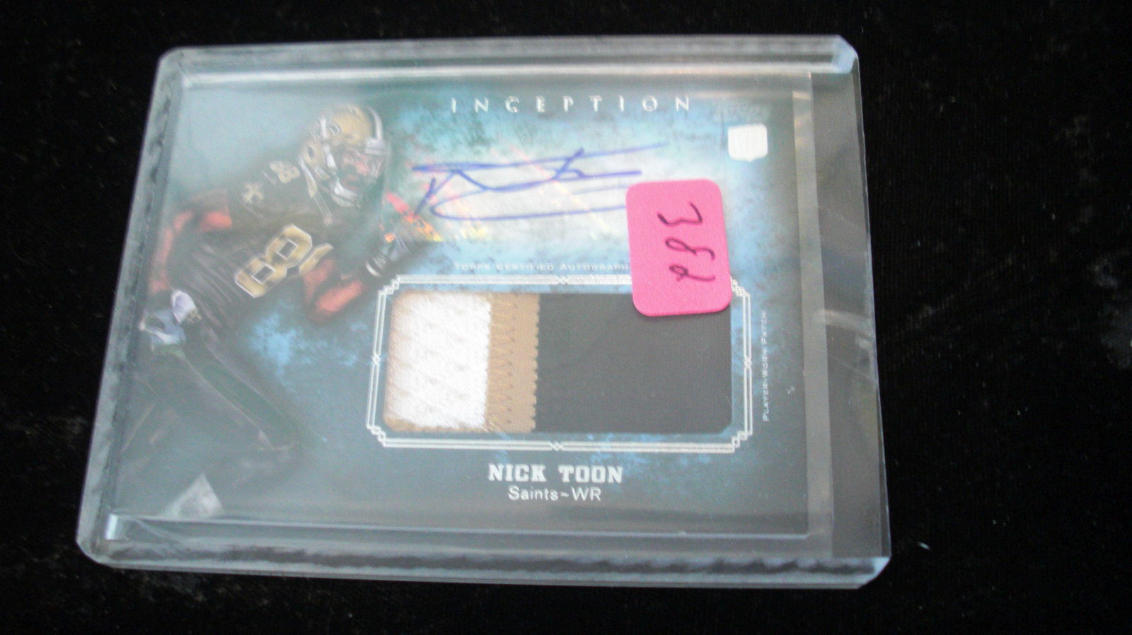 nick toon signature/jersey inception rookie (1 of 1)