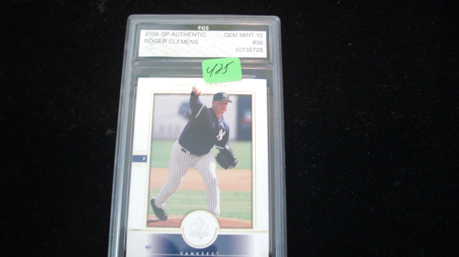 fgs graded roger clemens mint 10: nice graded card