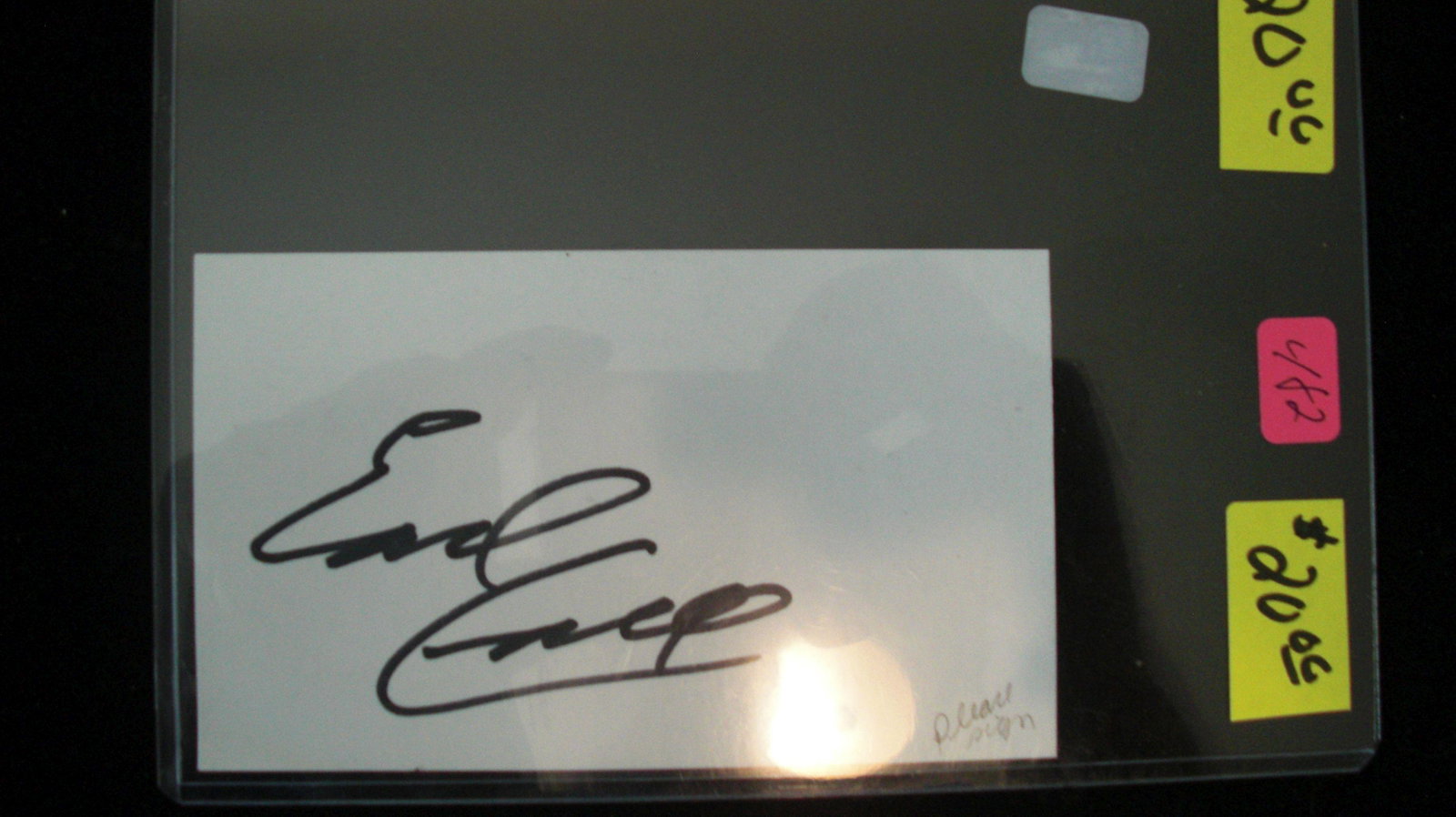 earl campbell autograph no coa: no coa