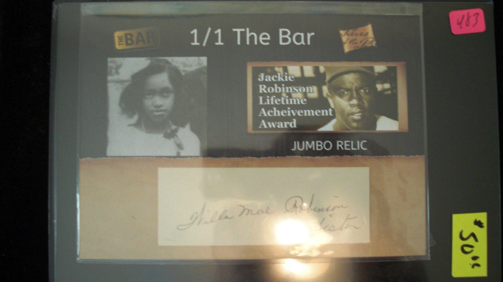 the bar 1/1 willie "billie" robinson autograph frank (1 of 1)